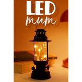 Nacario LED Mum Kamp Lambası Tipi Pil Dahil Dumansız Alev Ledli Yapay Dekoratif Mum Dekor Işığı Siyah PT437