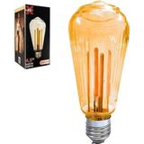 Nacario Ledx St-64 Kırılmaz Gövde 4,5 Watt Çizgili Rustik Ampul