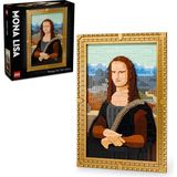 Nacario LEGO Art Mona Lisa 31213 - Yetişkinler Için Dekoratif Koleksiyonluk ve Sergilenebilir Leonardo Da Vinci Tablosu Yapım Seti, Doğum Günü Hediyesi Fikri (1503 Parça)