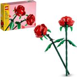 Nacario LEGO Botanicals Gül 40460 – Yetişkinler Için Uzunluğu Ayarlanabilen, Parçalarla Inşa Edilen 2 Gül Içeren Dekoratif Yapay Çiçek Modeli Yapım Seti, Yaratıcı Sevgililer Günü Hediyesi Fikri (120 Parça)