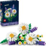 Nacario LEGO Botanicals Papatyalar 11508-3 Büyük Papatya, 2 Küçük Papatya Dalı, 3 Lavanta ve Yeşil Dallar Içeren Sevgililer Günü'ne Özel Yapay Çiçek Buketi Yapım Seti (133 Parça)