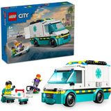 Nacario LEGO City Acil Yardım Ambulansı 60451 - Model Araç Seven 5 Yaş Üzeri Çocuklar Için Yaratıcı Oyuncak Yapım Seti, Doğum Günü Hediyesi (184 Parça)