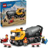 Nacario LEGO City Beton Mikseri 60478-7 Yaş ve Üzeri Çocuklar Için 3 Inşaat Işçisi Minifigürü ve Aksesuarlar Içeren Yaratıcı Oyuncak Araba Yapım Seti, Erkek ve Kız Çocuklar Için Hediye Fikri (371 Parça)