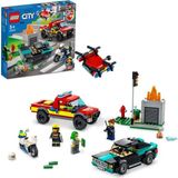 Nacario Lego® City Itfaiye Kurtarma Operasyonu ve Polis Takibi 60319-5 Yaş ve Üzeri Çocuklar Için Itfaiye Oyuncağı Yapım Seti (295 Parça)