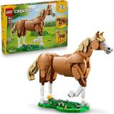 Nacario LEGO Creator 3'ü 1 Arada Güzel At 31166-9 Yaş ve Üzeri Doğa ve Hayvan Tutkunu Çocuklar Için Ayı, Geyik Veya At Olarak Inşa Edilebilen Yaratıcı Oyuncak Yapım Seti, Karne Hediyesi Fikri (685 Parça)