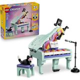 Nacario LEGO Creator 3’ü 1 Arada Müzikal Dekor Kedili Piyano 31392-9 Yaş ve Üzeri Çocuklar Için Kedi, Mikrofon Standı ve Çeşitli Aksesuarlar Içeren Yaratıcı Oyuncak Yapım Seti, Hediye Fikri (485 Parça)