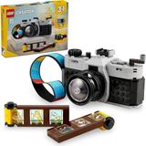 Nacario LEGO Creator 3’ü 1 Arada Retro Fotoğraf Makinesi 31147-8 Yaş ve Üzeri Çocuklar Için Televizyon ve Video Kamera Model Seçenekleri Içeren Yaratıcı Oyuncak Yapım Seti, Doğum Günü Hediyesi (261 Parça)