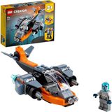 Nacario LEGO Creator 3’ü 1 Arada Siber Insansız Hava Aracı 31111-6 Yaş ve Üzeri Çocuklar Için Siber Insansız Hava Aracı, Siber Robot ve Siber Motosiklet Içeren Yaratıcı Oyuncak Yapım Seti (113 Parça)