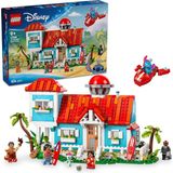 Nacario LEGO Disney Lilo ve Stiç Plaj Evi 43268-9 Yaş Üzeri Prenses Seven Kız ve Erkek Çocuklar Için 6 Odası ve Çatı Gözlemevi Olan Uzay Gemisi ve 5 Minifigür Içeren Yaratıcı Oyuncak Yapım Seti (834 Parça)