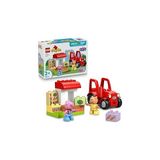 Nacario LEGO Duplo Peppa Pig Traktör ve Pazar 10468-2 Yaş ve Üzeri Çocuklar Için Midilli Pedro ve Peppa Pig Figürleri Içeren Eğitici Oyuncak Yapım Seti, Çocuklar Için Yaratıcı Hediye Fikri (18 Parça)