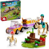 Nacario LEGO Friends At ve Midilli Römorku 42634-4 Yaş ve Üzeri Çocuklar Için Liann ve Zoya Minifigürü Içeren Yaratıcı Oyuncak Yapım Seti (105 Parça)