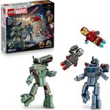 Nacario LEGO ǀ Marvel Iron Man ve War Machine, Hammer Insansız Hava Araçlarına Karşı 76320-7 Yaş ve Üzeri Süper Kahraman Seven Çocuklar Için Yaratıcı Oyuncak Yapım Seti, Harika Hediye Fikri (204 Parça)