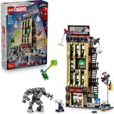 Nacario LEGO Marvel Örümcek Adam Mysterio'ya Karşı: Daily Bugle 76342-10 Yaş ve Üzeri Çocuklar Için 7 Minifigür ile Kaptan Amerika'nın Kalkanını Içeren Yaratıcı Oyuncak Yapım Seti, Hediye Fikri (781 Parça)
