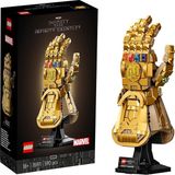 Nacario LEGO Marvel Sonsuzluk Eldiveni 76191 – Yetişkinler Için Yılbaşı Hediyesi Fikri, Sonsuzluk Taşları ve Açıklama Tableti Içeren Sağlam Standa Sahip Yaratıcı Koleksiyonluk Model Yapım Seti (590 Parça)