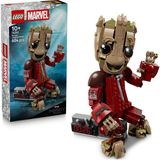 Nacario LEGO Marvel Yağmacı Tulumlu Groot 76341-10 Yaş ve Üzeri Çocuklar Için 3 LEGO Minifigürü, 2 Mermi Atıcı, 4 Eklemli Dokunaç ve 2 Askı Içeren Yaratıcı Oyuncak Yapım Seti, Hediye Fikri (604 Parça)