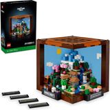 Nacario LEGO Minecraft Eşya Yapma Masası 21265 – Yetişkinler Için Yılbaşı Hediyesi Fikri, Steve, Alex, Iskelet, Cadı, Creeper, Köylü, Inek ve Domuz Mikro Figürleri Içeren Model Yapım Seti (1195 Parça)