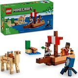 Nacario LEGO Minecraft Korsan Gemisi Yolculuğu 21259 – 8 Yaş ve Üzeri Macera Oyunları Seven Çocuklar Için Korsan, Mürekkep Balığı ve Deve Içeren Yaratıcı Oyuncak Yapım Seti (166 Parça)