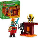 Nacario LEGO Minecraft Nether Lav Savaşı 21266 – Çocuklar Için Alex Figürü, Yaratıklar, Wither Skeleton, Kılıç ve Döndürülen Blaze Içeren Yapım Seti, 6 Yaş ve Üzeri Kız ve Erkekler Için Doğum Günü Hediyesi