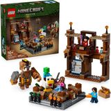 Nacario LEGO Minecraft Orman Malikanesi Dövüş Ringi 21272-10 Yaş Üzeri Kız ve Erkek Çocuklar Için Tavuk Jokey ve Duruşu Ayarlanabilir Büyük Domuz Minifigürleri Içeren Yaratıcı Oyuncak Yapım Seti (491 Parça)
