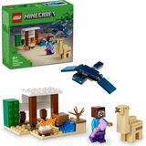 Nacario LEGO Minecraft Steve'in Çöl Keşfi 21251-6 Yaş ve Üzeri Macera Oyunları Seven Çocuklar Için 3 Adet LEGO Minecraft Minifigürü Içeren Yaratıcı Oyuncak Yapım Seti (75 Parça)
