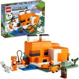 Nacario Lego® Minecraft® Tilki Kulübesi 21178 – Macera Oyunlarını Seven Çocuklar Için Oyuncak Ev Içeren Yaratıcı Oyuncak Yapım Seti (193 Parça)