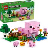Nacario LEGO Minecraft Yavru Domuz Evi 21268 – 7 Yaş ve Üzeri Çocuklar Için Kahraman Figürü, Yaratıklar ve Orman Biyomu Içeren Çiftlik Hayvanı Yapım Seti, Erkek ve Kız Çocukları Için Hediye Fikri (238 Parça)