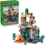 Nacario LEGO Minecraft Zombi Zindanı 21587-8 Yaş ve Üzeri Çocuklar Için Wasteland Gezgini Minifigürü ve 3 Zombi Figürü Içeren Yaratıcı Koleksiyonluk Oyuncak Yapım Seti, Oyuncu Hediyesi Fikri (284 Parça)