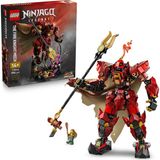 Nacario LEGO Nınjago Ateş Şövalyesi Robotu 71846 – 14 Yaş ve Üzeri Çocuklar Için Kai ve Balıkçı Minifigürlerini Içeren Yaratıcı ve Koleksiyonluk Oyuncak Yapım Seti, Doğum Günü Hediyesi (1650 Parça)