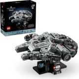 Nacario LEGO Star Wars Millennium Falcon 75375 – Star Wars Seven Yetişkin Kadınlar ve Erkekler Için Inşa Edilebilen Koleksiyonluk Yaratıcı Starship Model Yapım Seti, Doğum Günü Hediyesi Fikri (921 Parça)