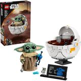 Nacario LEGO Star Wars: The Mandalorian Uçan Bebek Arabalı Grogu 75403-10 Yaş ve Üzeri Kız ve Erkek Çocuklar Için Yaratıcı Oyuncak Yapım Seti, Doğum Günü Hediyesi (1048 Parça)