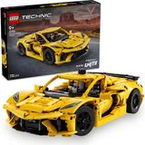 Nacario LEGO Technic Chevrolet Corvette Stingray 42205 – 9 Yaş ve Üzeri Erkek ve Kız Çocukları Için Silindirli Motor ve Diferansiyel Içeren Yapım Seti, Çocuklar ve Yetişkinler Için Hediye Fikri (732 Parça)