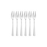 Nacario Limon ve Fondü Çatalı Seti, Çelik, 11 Cm, Gümüş Metalik, 6 Parça