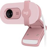 Nacario Logitech Brıo 100 Full Hd Web Kamerası, Toplantı ve Yayın Amaçlı, Otomatik Işık Dengesi, Dahili Mikrofon, Gizlilik Kapağı, Usb-A, Microsoft Teams, Google Meet, Zoom ile Uyumlu, Pembe