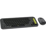 Nacario Logitech Pop Icon Combo Kablosuz Klavye ve Mouse Seti, Bluetooth, Konforlu Tasarım, Programlanabilir Tuşlar, Sessiz Tıklamalar, 3 Cihaza Kadar Easy-Switch, Türkçe Q Klavye, Siyah