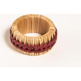 Nacario Lotus Bordo Bambu Peçete Halkası 5 cm
