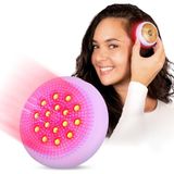 Nacario Luna 4 Hair 2'si 1 Arada Kafa Masaj Aleti, Kırmızı Işıklı Saç Büyümesi Için, Silikon Kafa Derisi Masaj Aleti ve Temizleyici, Saç Büyümesi Için Elektrikli Kafa Derisi Masaj Fırçası
