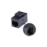 Nacario Lunatic 25454 RJ45 Cat6 Dişi/dişi 8p-8c Ara Kaplin Coupler Adaptör Siyah
