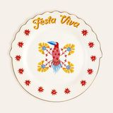 Nacario Luohu Porselen Pasta Tabağı 20 cm