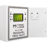 Nacario Magicvoice Mv-Cc2000 Usb Duvar Tipi Programlı 20 Adet Mp3 Formatı Zil / İstiklal Marşlı Akıllı Dijit
