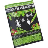 Nacario Malbuch Für Erwachsene: Mein Nachtspaziergang (A4 Nacht Edition, 40+ Ausmalbilder, Ideal Für Neon & Glitzerstifte, Kleestern®)