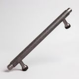 Nacario Martin Füme Metal Kulp 160 mm Mobilya Çekmece Mutfak Dolabı Dolap Modern Kapak Kulpları Grip Desen