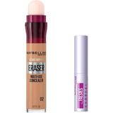 Nacario Maybelline New York Instant Anti Age Eraser Kapatıcı 02 Nude & Mini Tattoo Liner Gel Pencil Makyaj Seti
