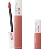 Nacario Maybelline New York Super Stay Matte Ink Likit Mat Ruj - 65 Seductress (Nude) & Mini Super Stay Matte Ink Likit Mat Ruj 65 Seductress Makyaj Seti