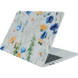 Nacario Mcstorey MacBook Air 13 Inç Kılıf A1369 A1466 Uyumlu Çiçek Desenli Hard Case Sert Koruyucu Kapak Printed Floral Laptop Kılıfı 2010-2017 Sarı