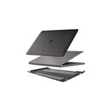 Nacario Mcstorey MacBook Air 13 Inç Kılıfı A1932 A2179 A2337 M1 Uyumlu Sert Kapak 360° Koruma Karbon Fiber Desenli Siyah