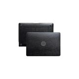 Nacario Mcstorey MacBook Air 13 Kılıfı A2337 M1 A2179 A1932 Uyumlu Premium Timsah Desenli Deri Dokulu Hard Case Sert Koruyucu Kapak Ince Hafif Çizilme Darbe Koruma Siyah