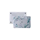 Nacario Mcstorey MacBook Air M1 Kılıfı 13 Inç A2337 A2179 A1932 Uyumlu Sert Kapak Hard Case Koruyucu Kılıf MacBook Air 13 Inç Kılıfı Çizilme ve Darbe Koruyucu Uv Baskılı Yaprak Çiçek Desenli Yeşil
