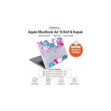 Nacario Mcstorey MacBook Air M1 Kılıfı 13 Inç A2337 A2179 A1932 Uyumlu Sert Kapak Hard Case Koruyucu Kılıf MacBook Air 13 Inç Kılıfı Çizilmez Darbe Koruyucu Mat Baskılı Çiçek Desenli Açık Pembe
