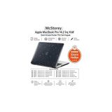 Nacario Mcstorey MacBook Pro 14.2 Inç Kılıf A2442 A2779 A2918 A2992 A3112 A3401 A3185 A3434 A3426 A3427 Uyumlu Simli Kristal Parlak Şeffaf Hard Case Sert Kapak Siyah