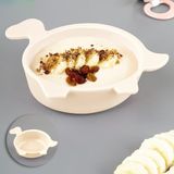 Nacario Meleni Baby Kaplumbağa Figürlü Silikon Bebek Mama Kasesi - Şekilli Bebek Beslenme Kasesi - Bej